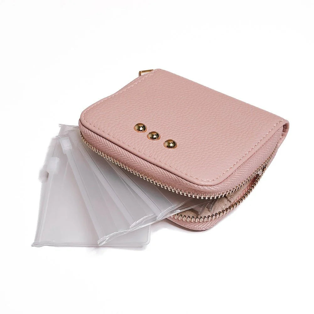 Zipper Travel Organizer Wristlet Pouch